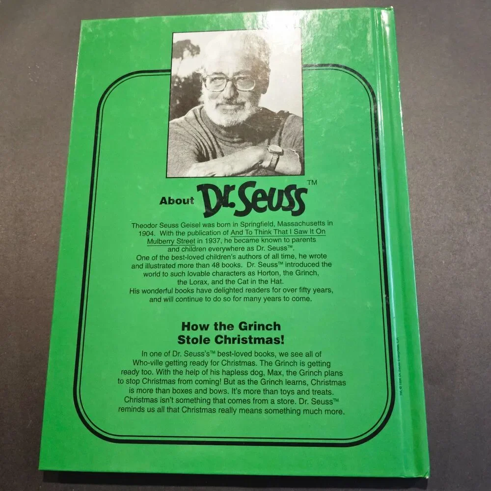 Dr. Seuss How the Grinch Stole Christmas 1957 Random House Grolier Book Club